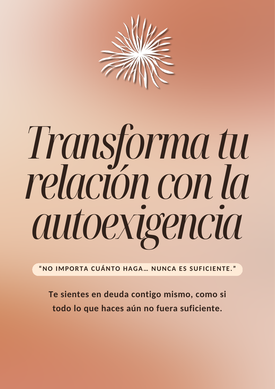 Portada del workbook Transforma tu relación con la autoexigencia